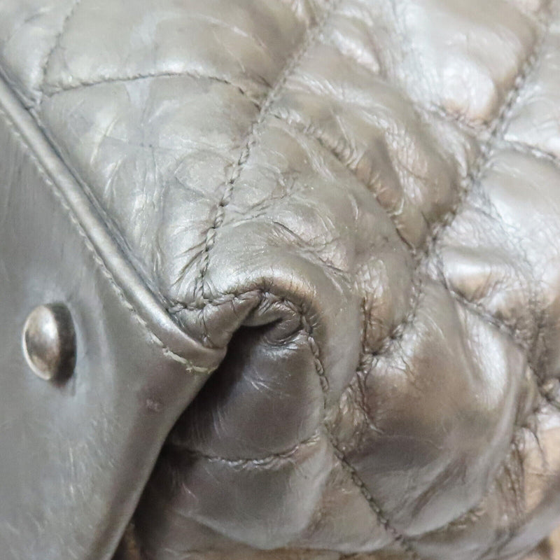 Chanel Grey Chain Me Tote Shoulder Bag