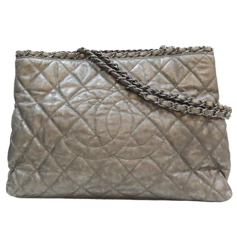 Chanel Grey Chain Me Tote Shoulder Bag