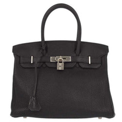 Hermes Black Togo Birkin 30 Handbag 20□F