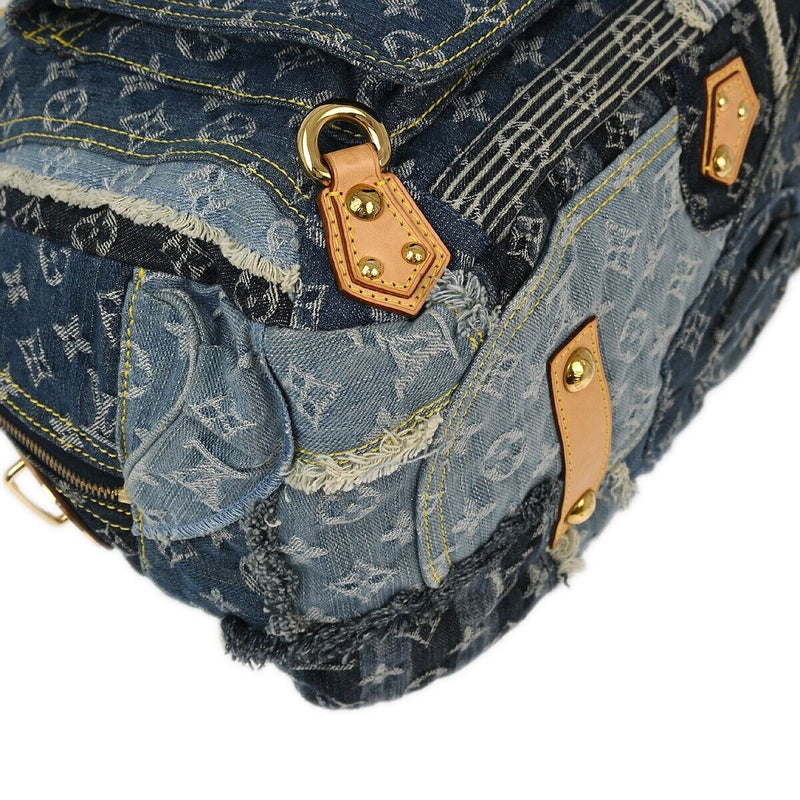 Louis Vuitton Blue Denim Patchwork Bowly