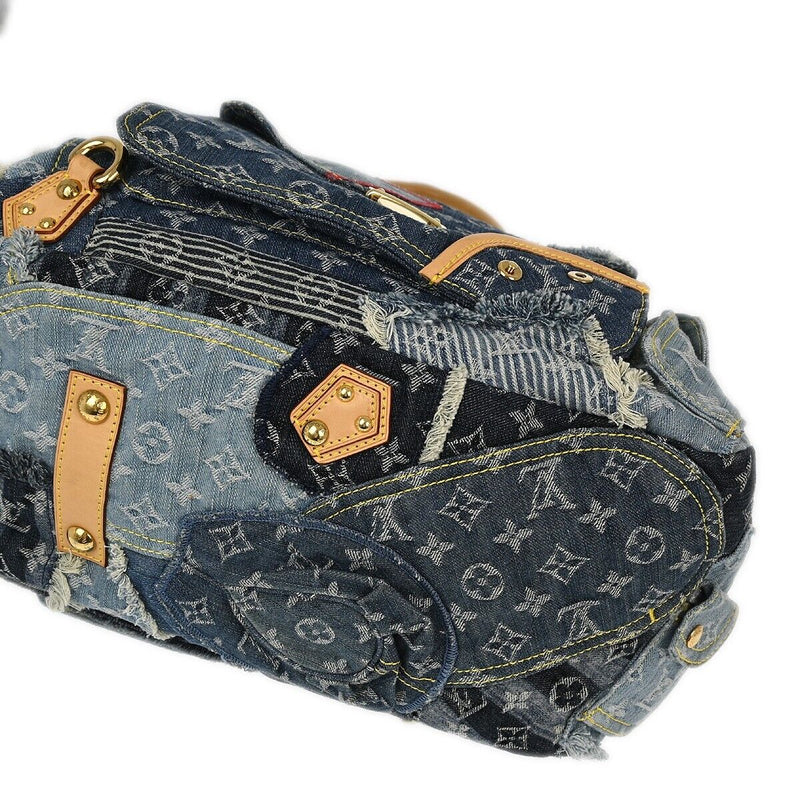 Louis Vuitton Blue Denim Patchwork Bowly