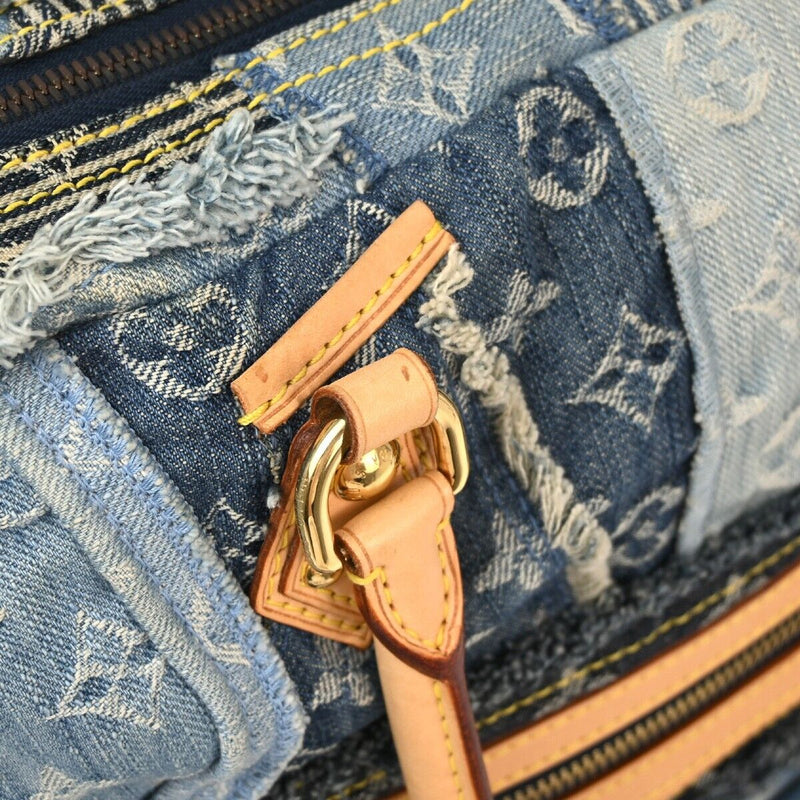 Louis Vuitton Blue Denim Patchwork Bowly