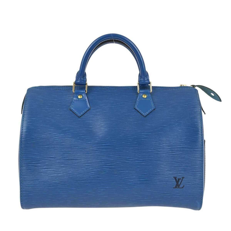 Louis Vuitton Blue Epi Speedy 30 Handbag