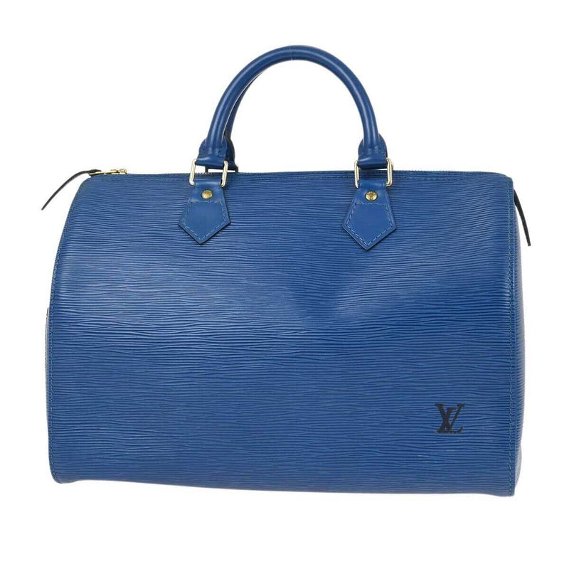 Louis Vuitton Blue Epi Speedy 30 Handbag