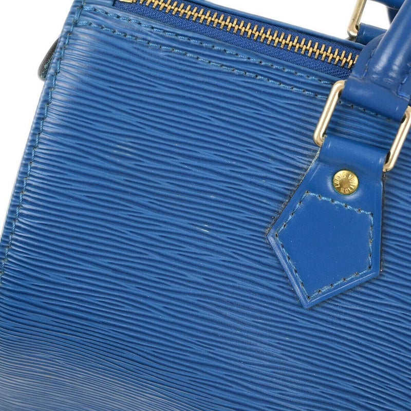 Louis Vuitton Blue Epi Speedy 30 Handbag