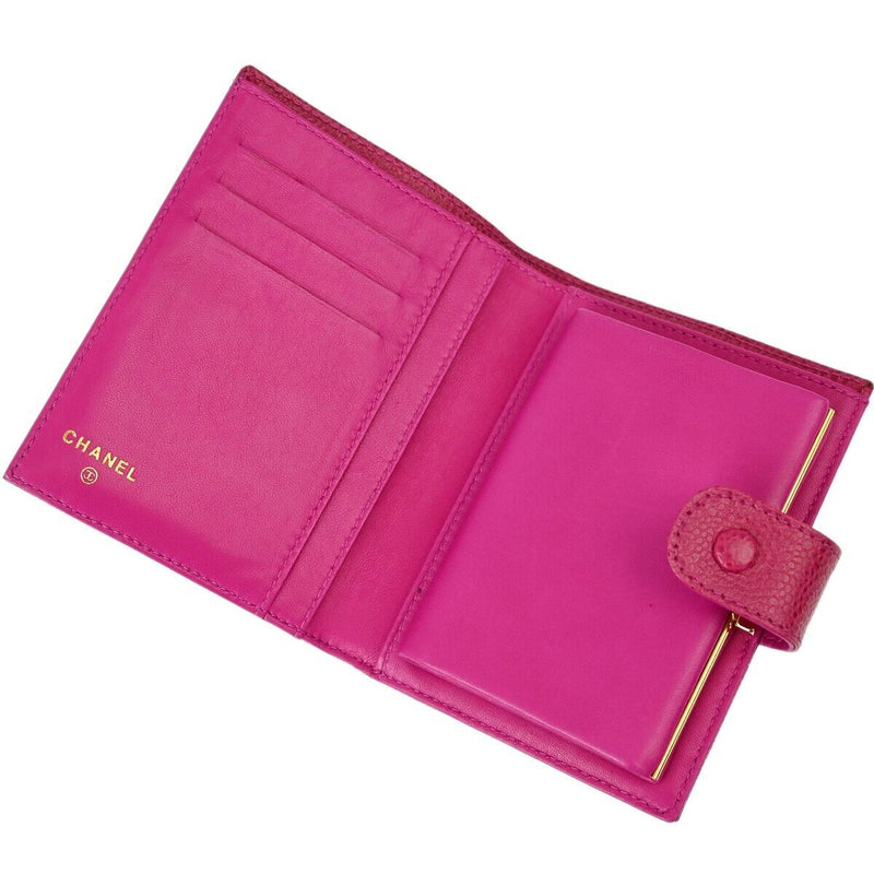 Chanel Pink Caviar Bifold Wallet