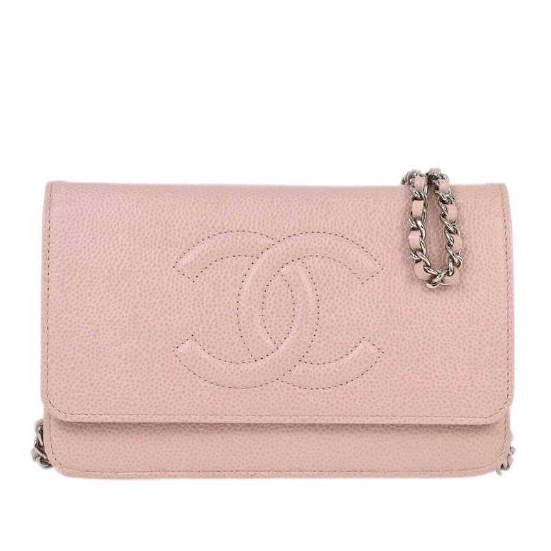 Chanel Pink Caviar Woc Chain Shoulder