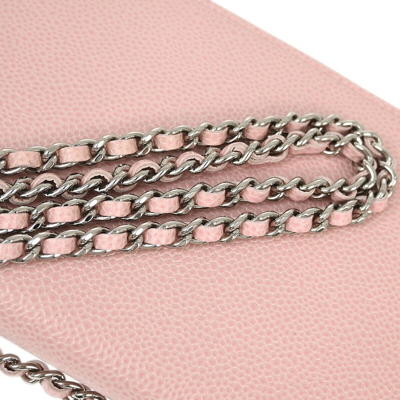 Chanel Pink Caviar Woc Chain Shoulder