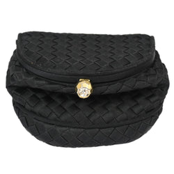 Bottega Veneta Black Intrecciato Coin