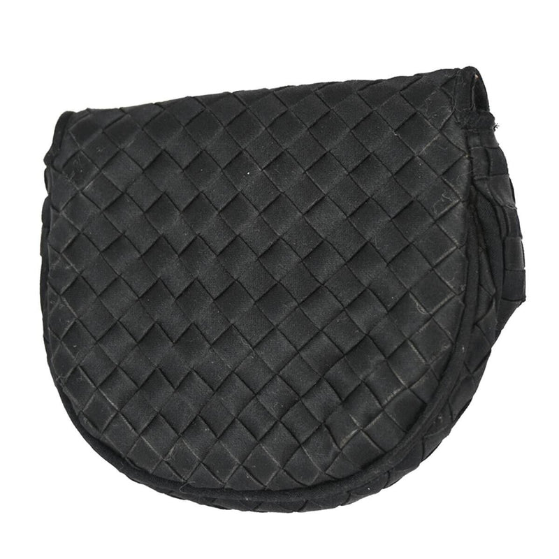 Bottega Veneta Black Intrecciato Coin