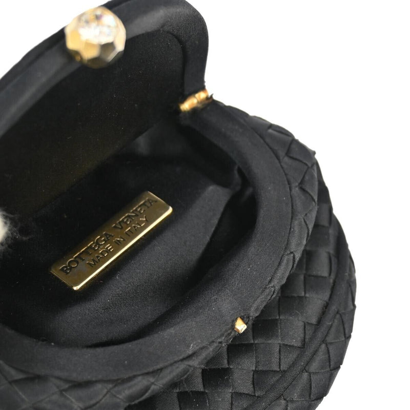 Bottega Veneta Black Intrecciato Coin