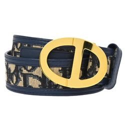 Christian Dior Trotter Belt Navy