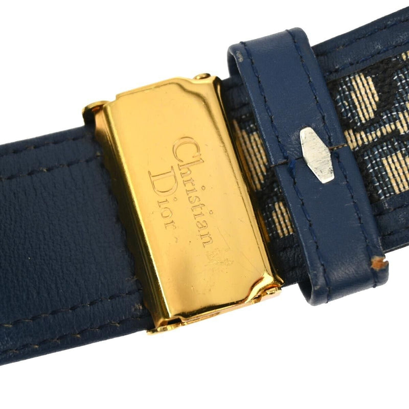 Christian Dior Trotter Belt Navy