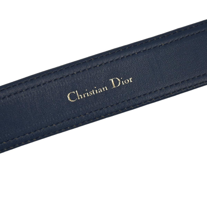 Christian Dior Trotter Belt Navy