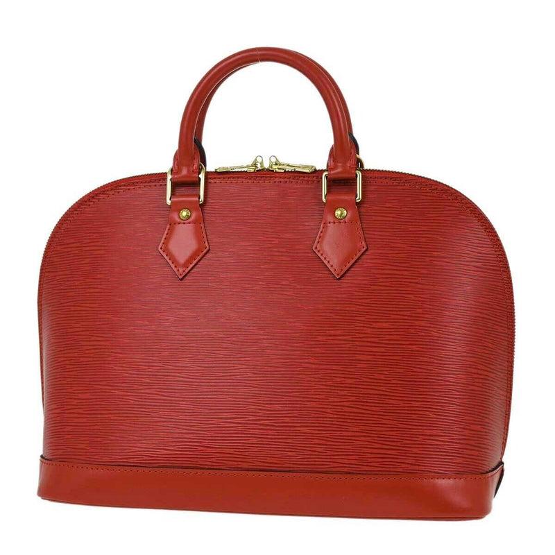 Louis Vuitton Red Epi Alma Handbag