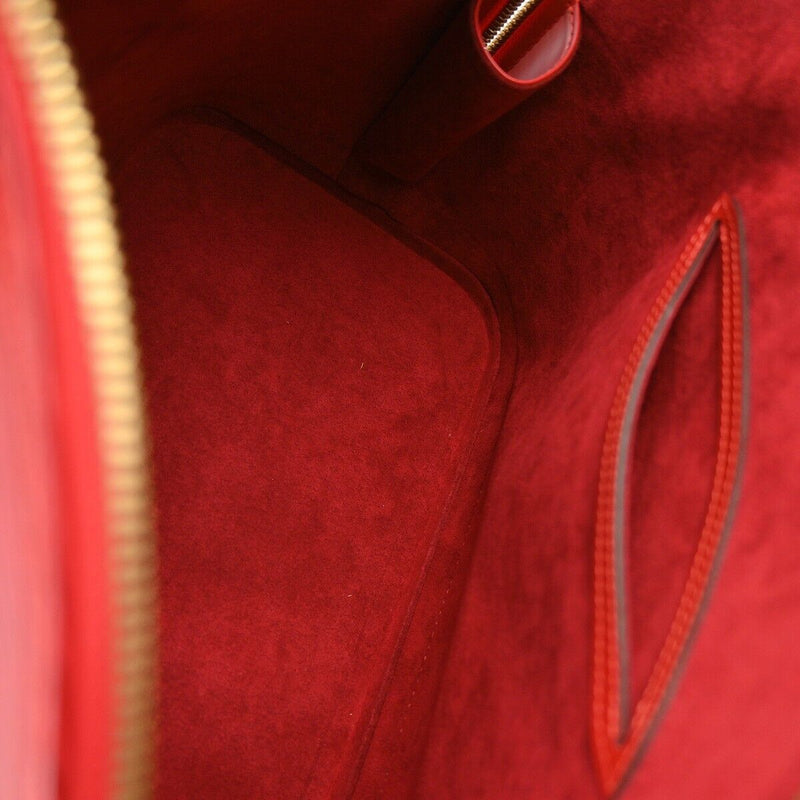 Louis Vuitton Red Epi Alma Handbag