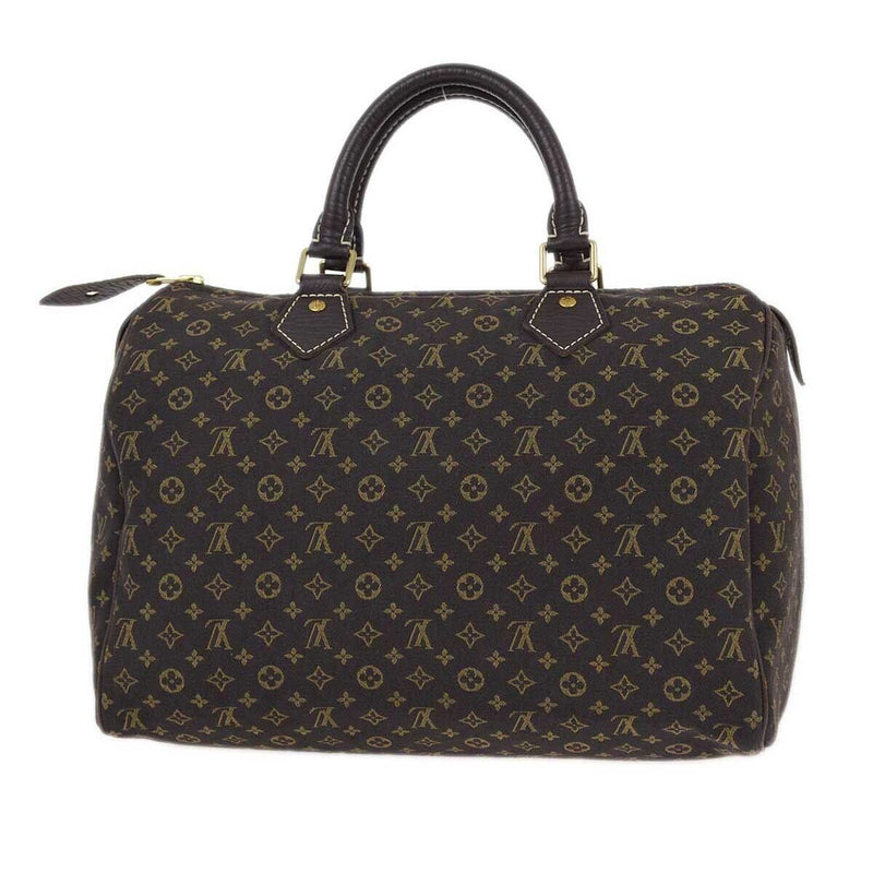 Louis Vuitton Brown Mini Lin Speedy 30