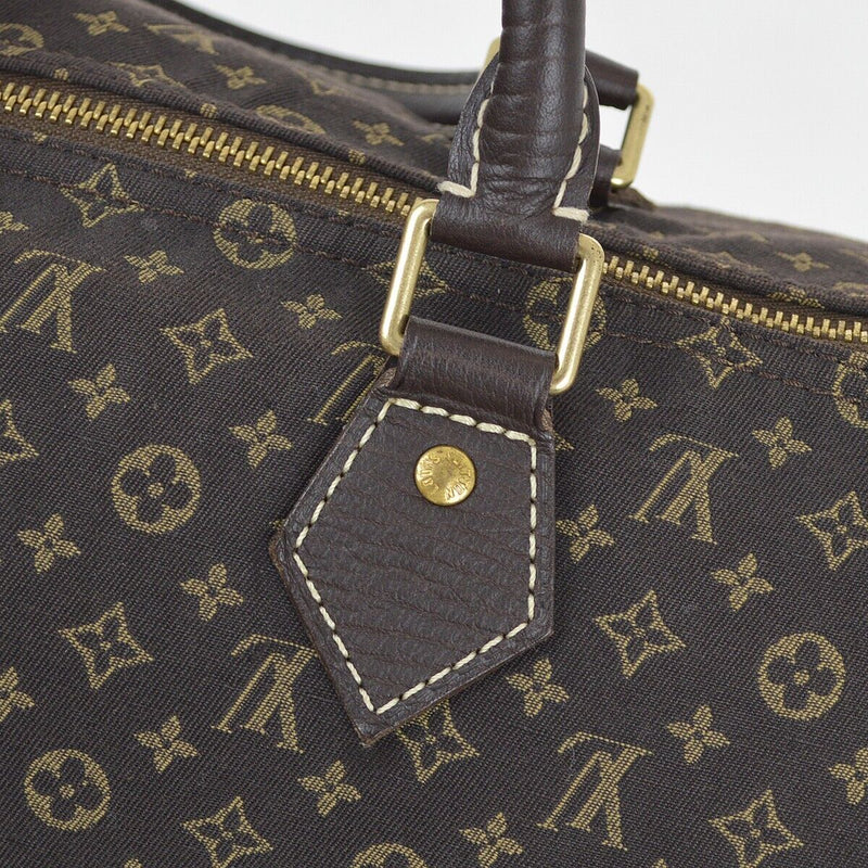 Louis Vuitton Brown Mini Lin Speedy 30