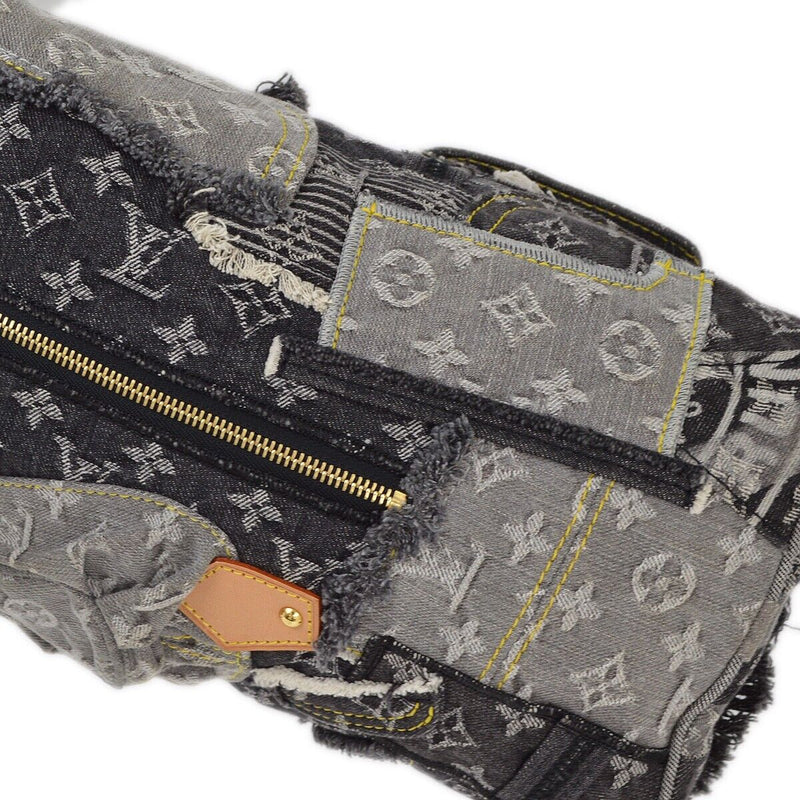 Louis Vuitton Gray Denim Patchwork