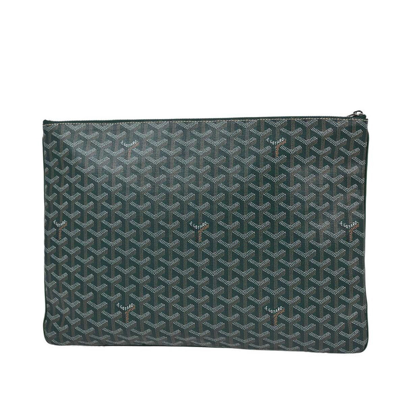 Goyard Green Senat Gm Clutch Bag