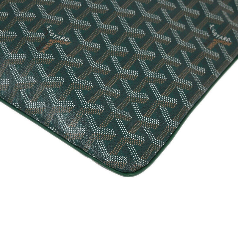 Goyard Green Senat Gm Clutch Bag