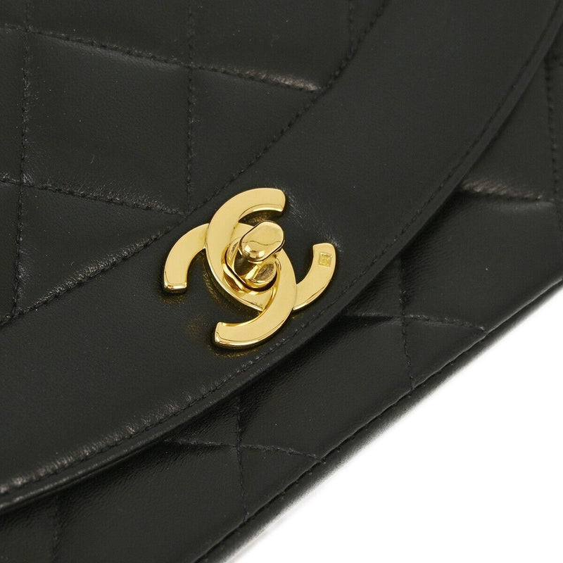 Chanel Black Lambskin Small Diana