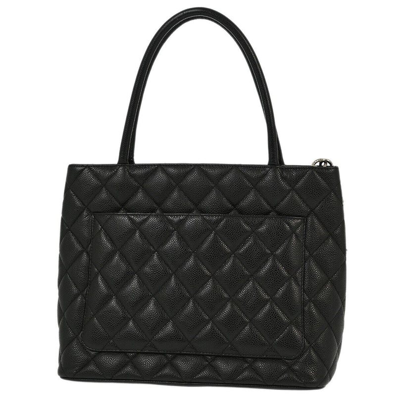 Chanel Black Caviar Medallion Tote