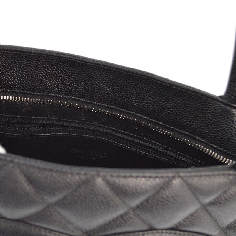 Chanel Black Caviar Medallion Tote