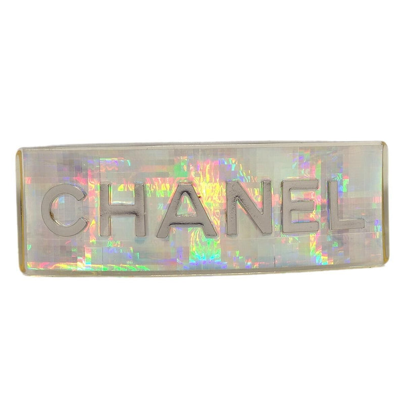 Chanel Hair Clip Hairpin Barrette Silver