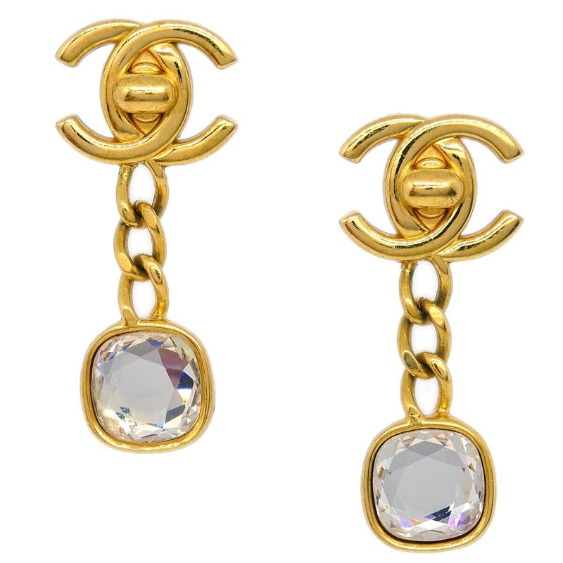 Chanel Dangle Turnlock Earrings Clip-On