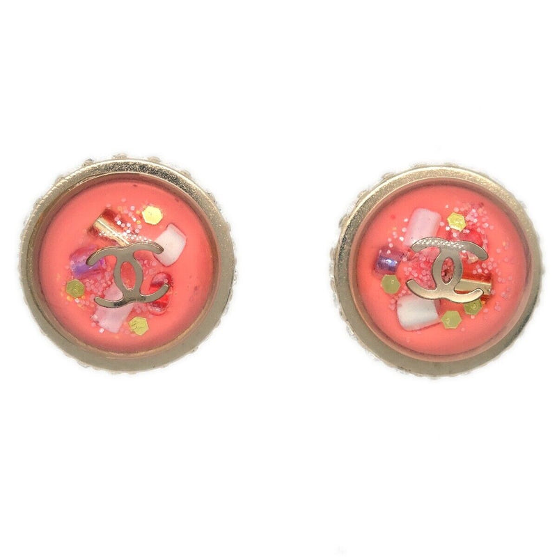 Chanel Button Piercing Earrings