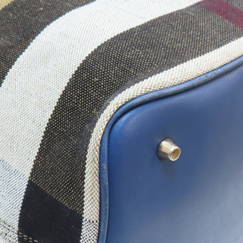 Burberry Ashby Check Handbag Canvas