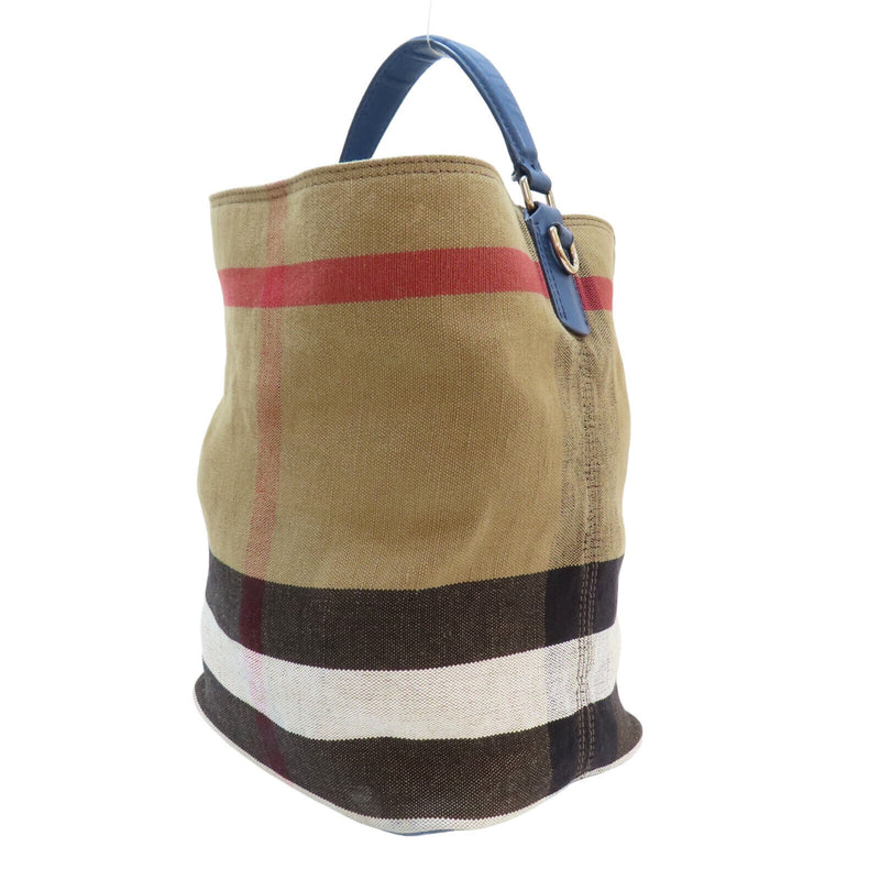 Burberry Ashby Check Handbag Canvas