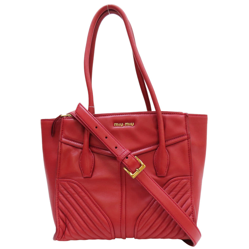 Miu Biker Satchel Shoulder Handbag