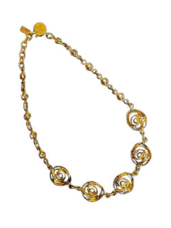 Yves Saint Laurent Rose Motif Necklace