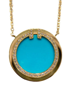 Tiffany&Co Diamond And Turquoise Circle