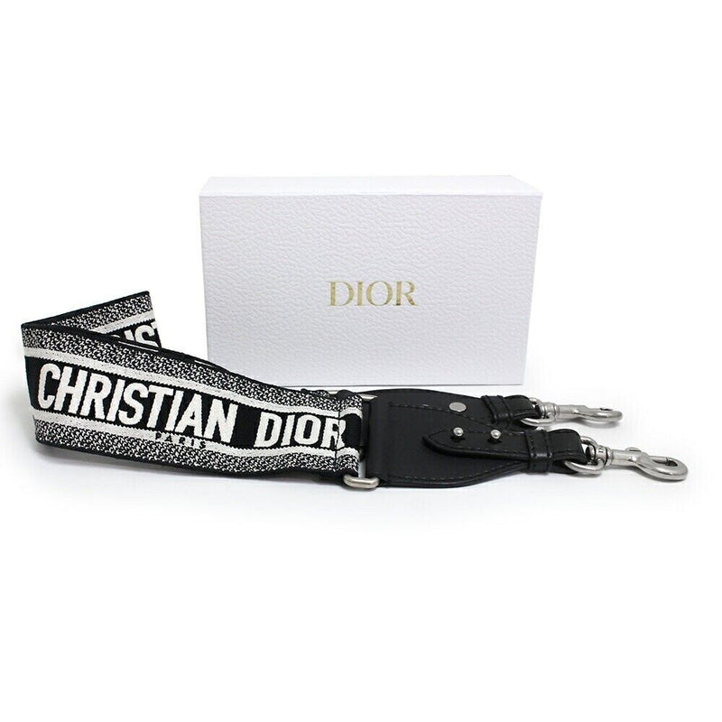 Dior Shoulder Strap With Ring Black And