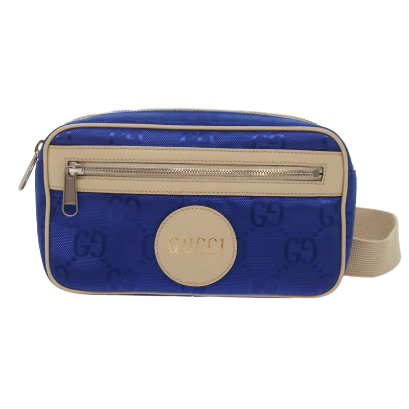 Gucci Gg Nylon Bum Bag Body Blue