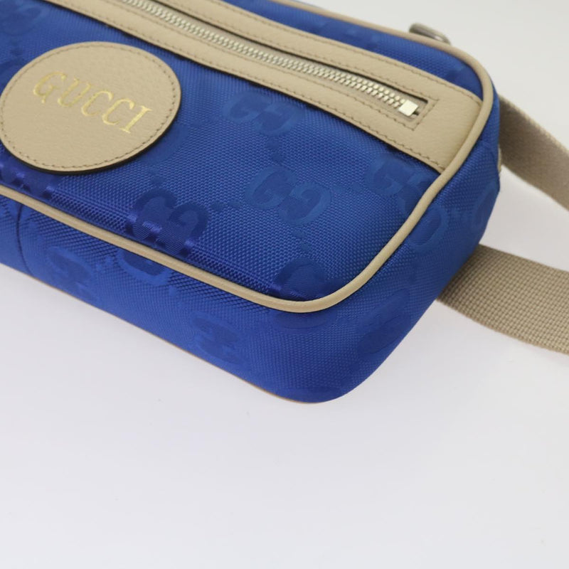 Gucci Gg Nylon Bum Bag Body Blue