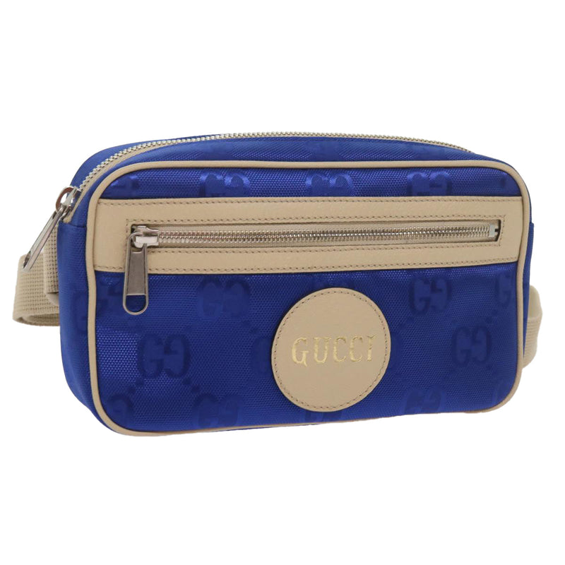 Gucci Gg Nylon Bum Bag Body Blue