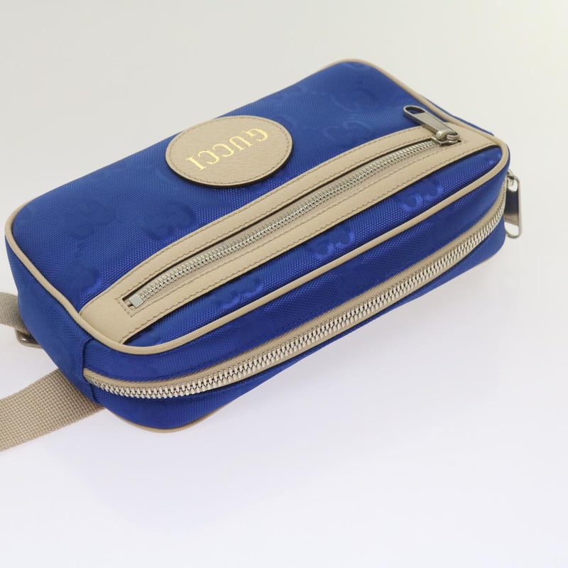 Gucci Gg Nylon Bum Bag Body Blue