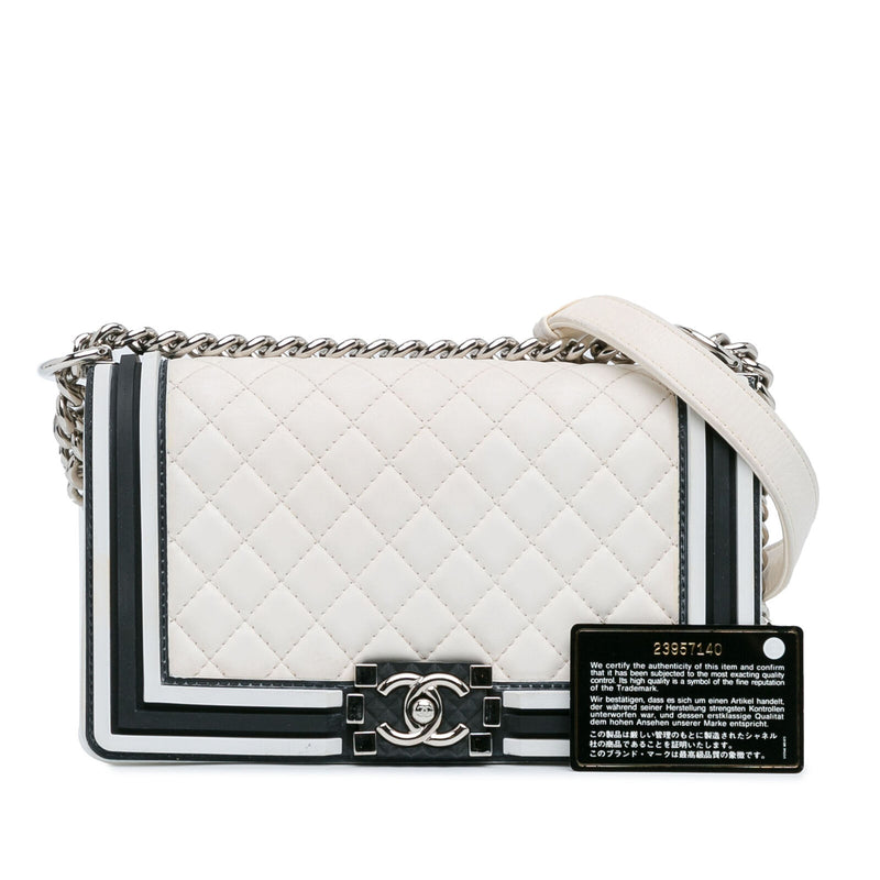 Chanel Medium Bicolor Lambskin And