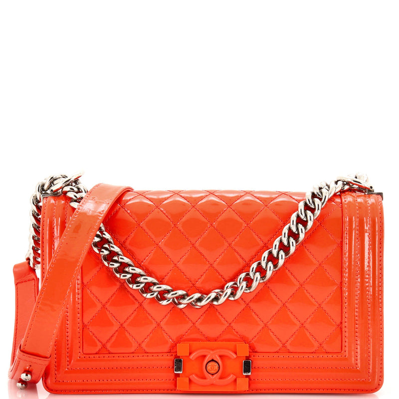 Chanel Boy Flap Bag Quilted Plexiglass