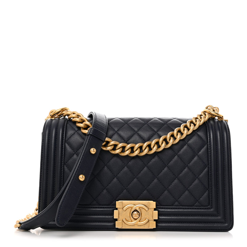 Chanel Caviar Quilted Medium Boy Flap