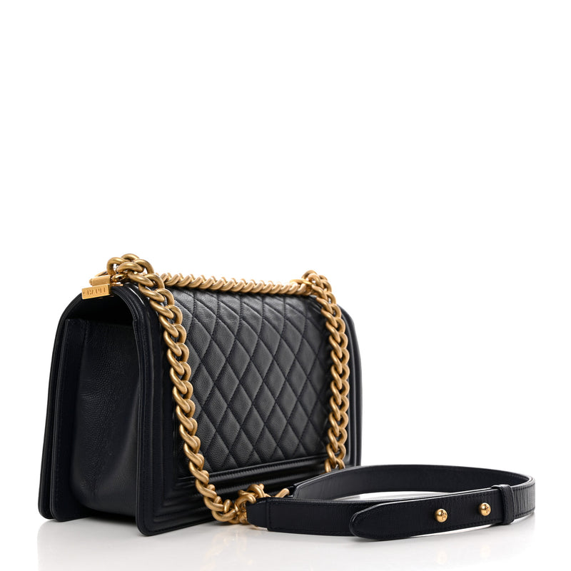 Chanel Caviar Quilted Medium Boy Flap