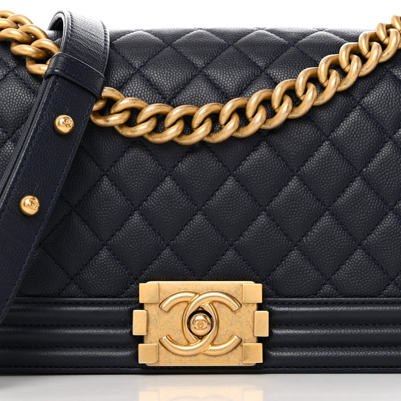 Chanel Caviar Quilted Medium Boy Flap