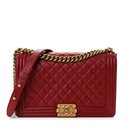 Chanel Lambskin Quilted New Medium Boy