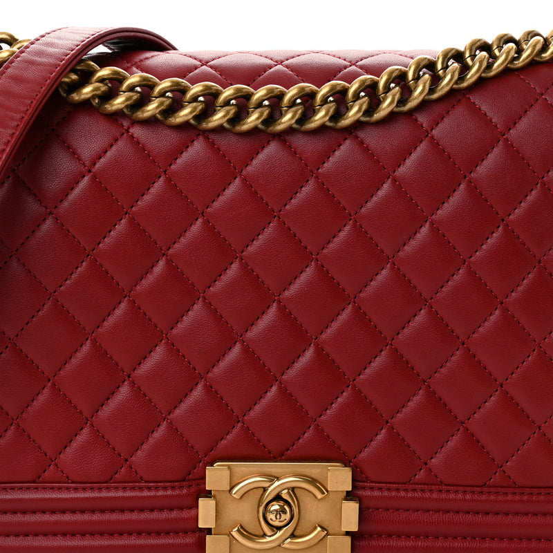 Chanel Lambskin Quilted New Medium Boy