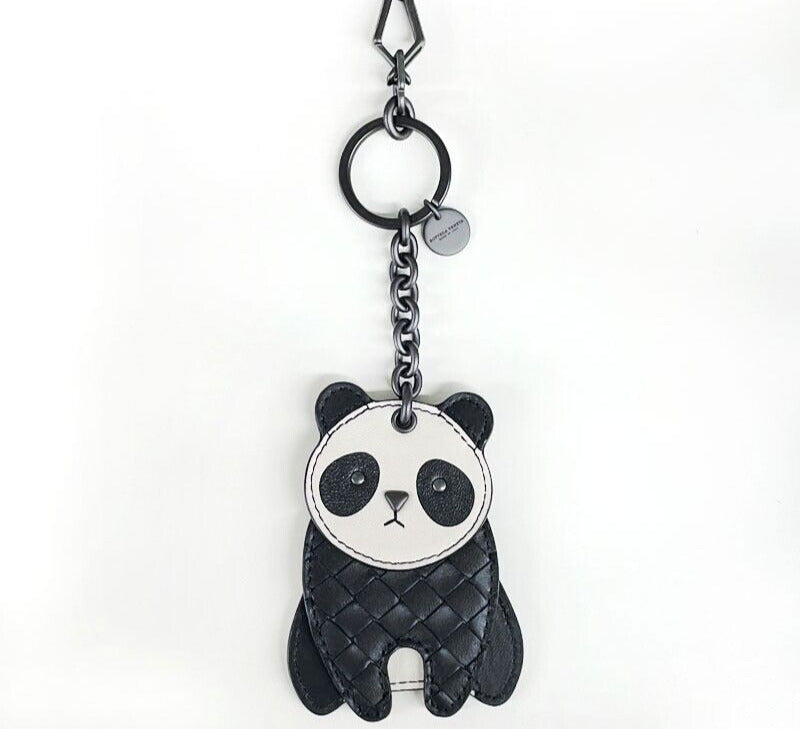 Bottega Veneta Key Ring Intrechart Panda