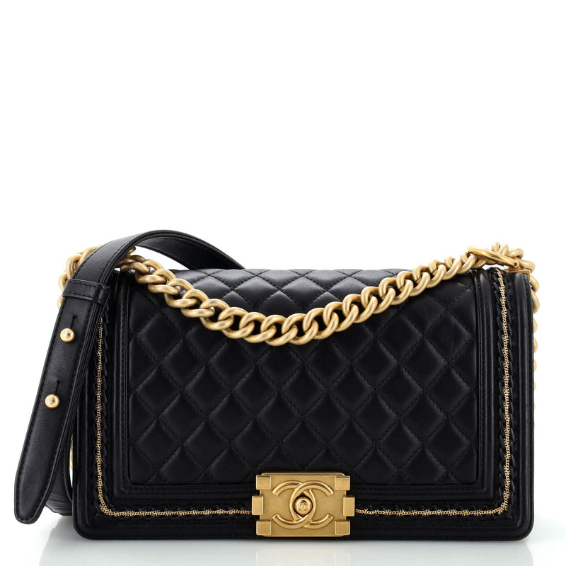 Chanel Boy Flap Bag Quilted Lambskin